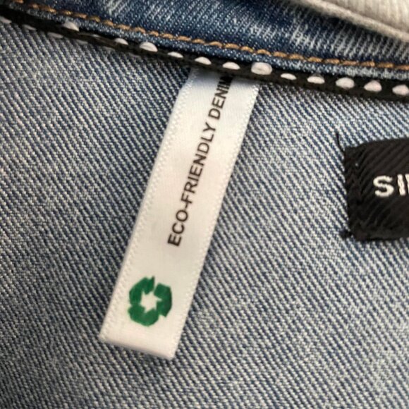 Boys XL Silver Jeans Co Removable hooded buton up Denim Jacket - Picture 7 of 8